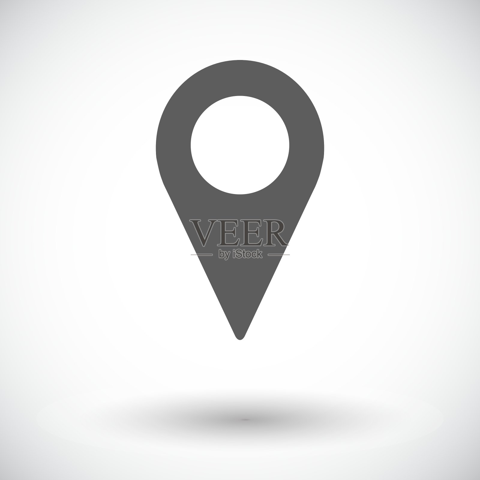 地图指针单图标插画图片素材