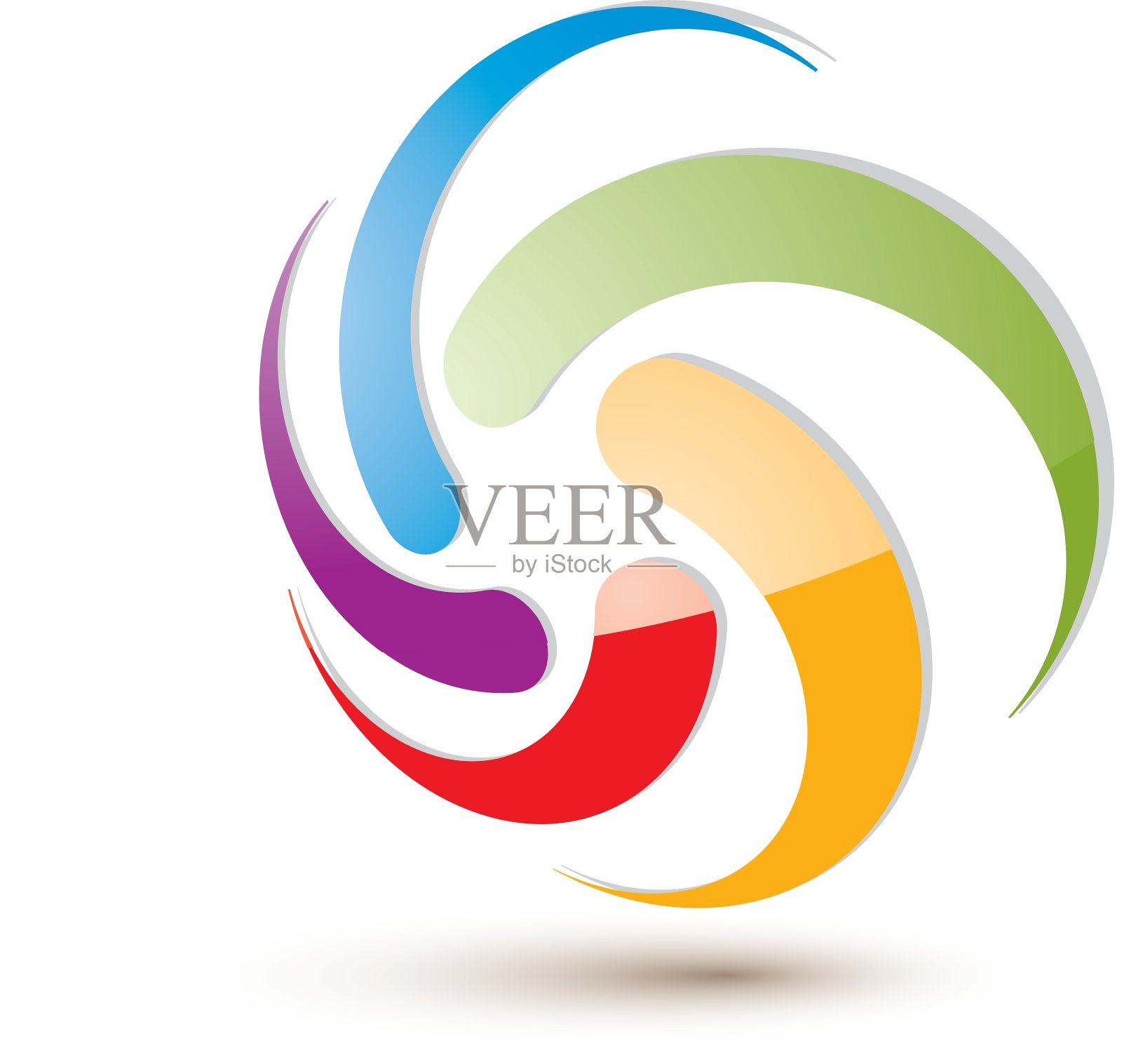 循环箭头抽象符号概念特殊设计元素图片