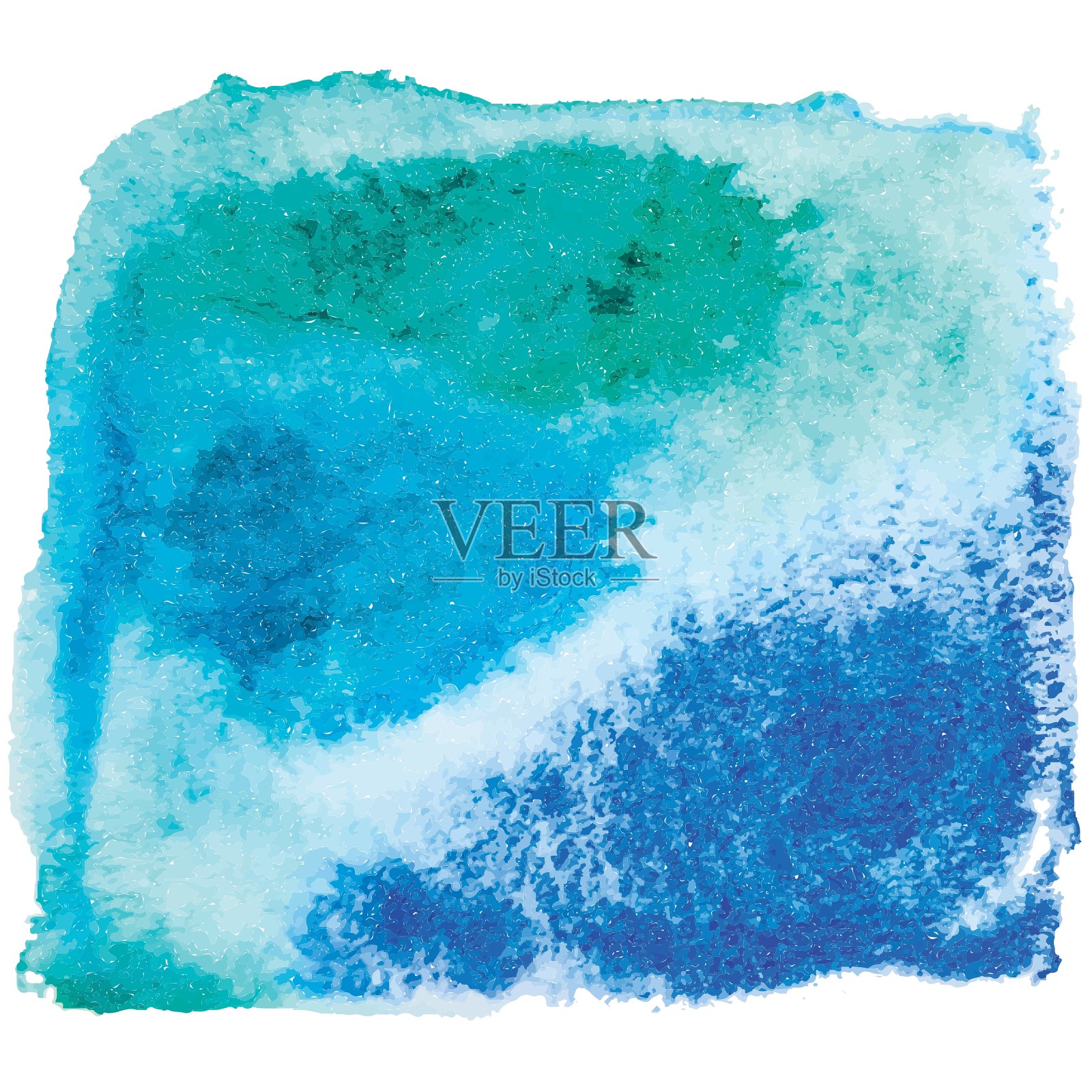 蓝色和粉红色的水彩背景插画图片素材