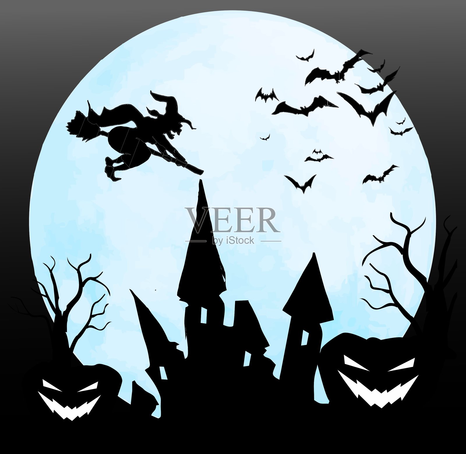 万圣节插画图片素材