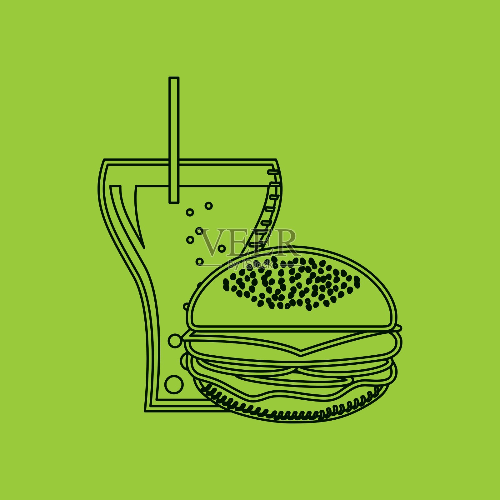 食品菜单设计插画图片素材