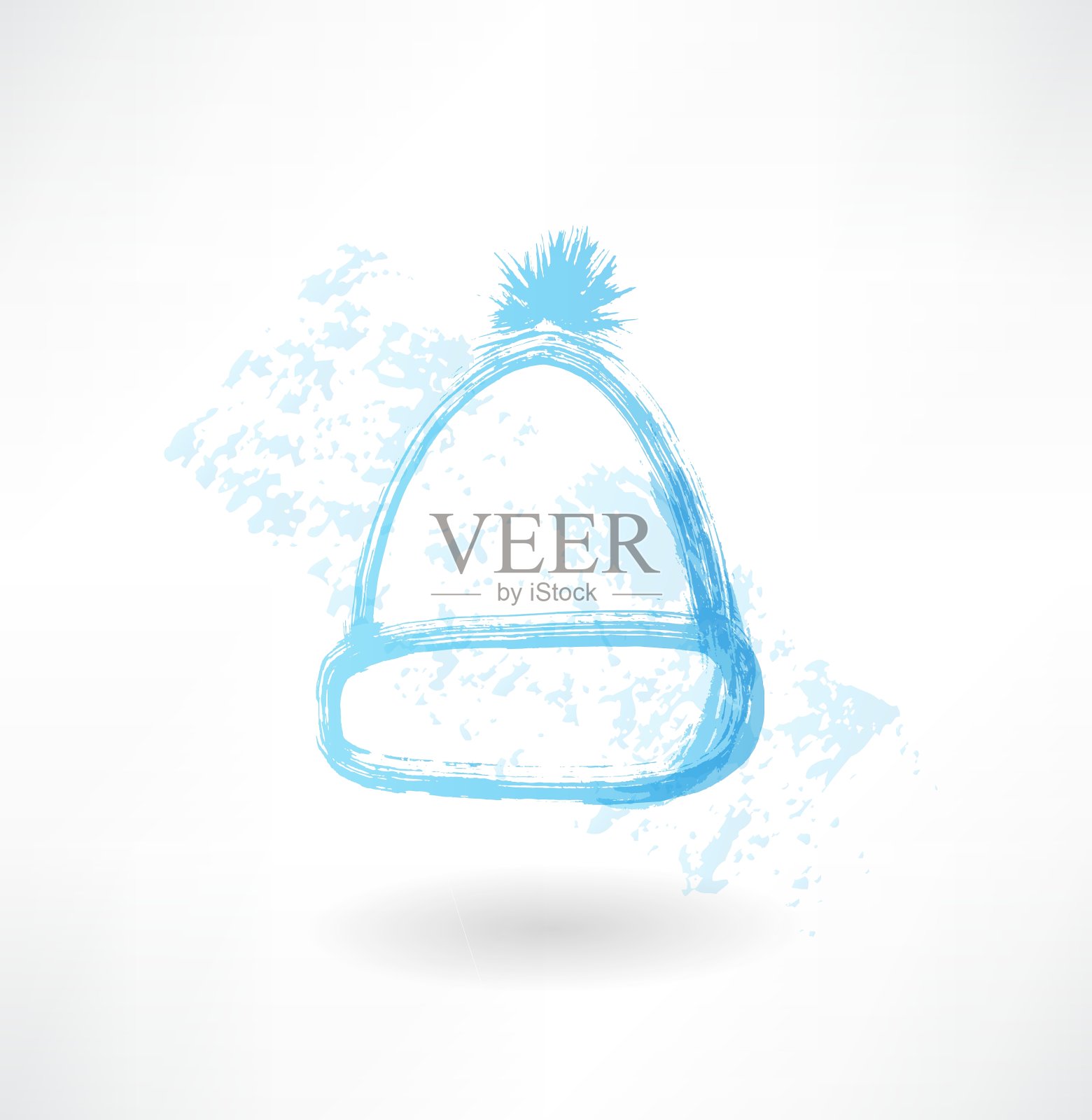 冬季帽子垃圾图标插画图片素材