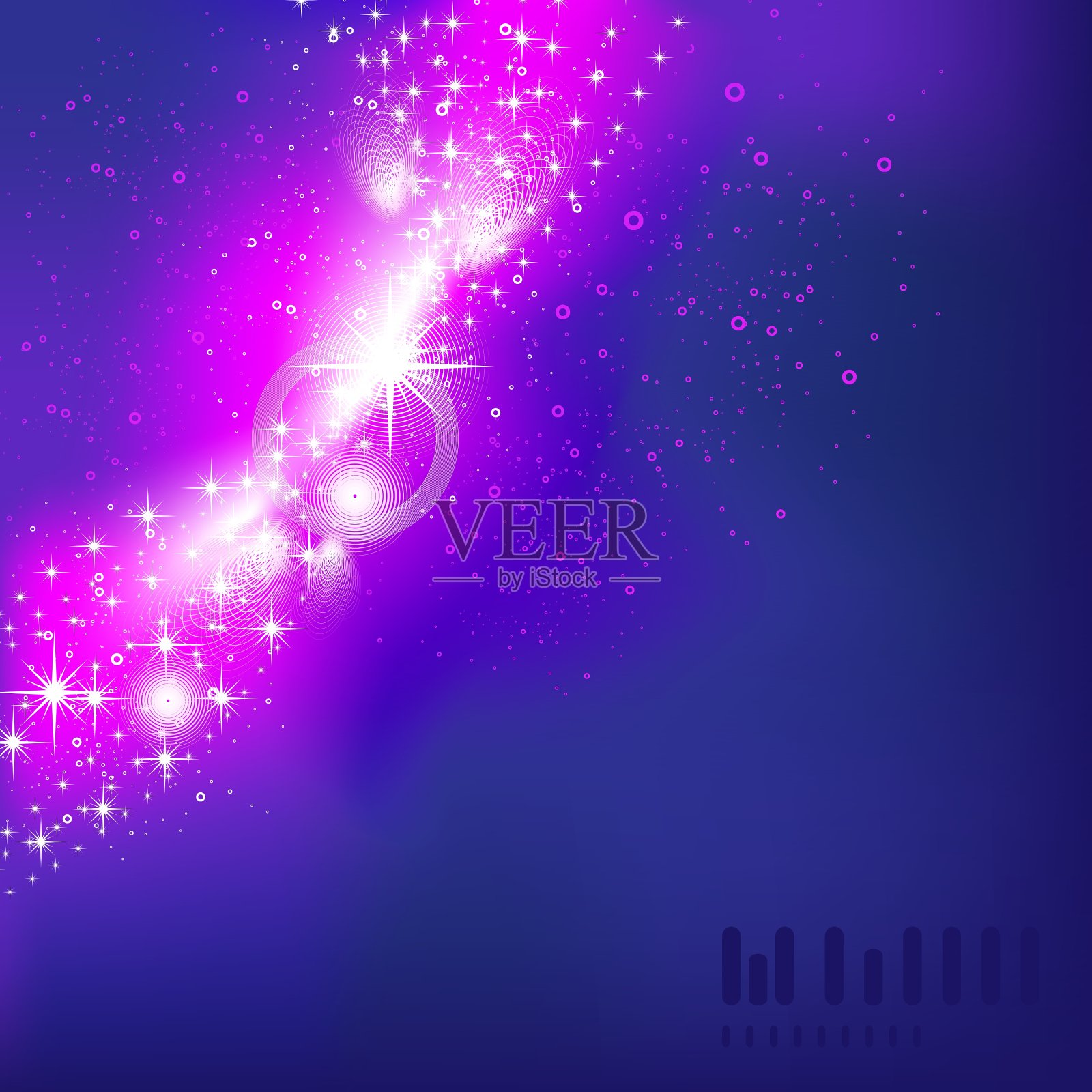 闪闪发光的圣诞背景插画图片素材