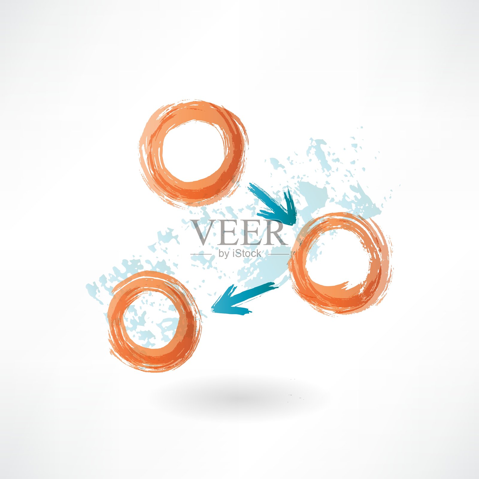 沟通枯燥乏味的图标插画图片素材