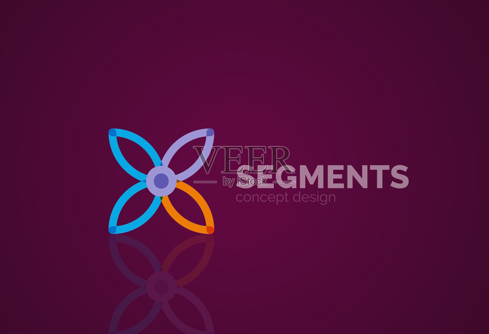 轮廓最小抽象几何标志插画图片素材