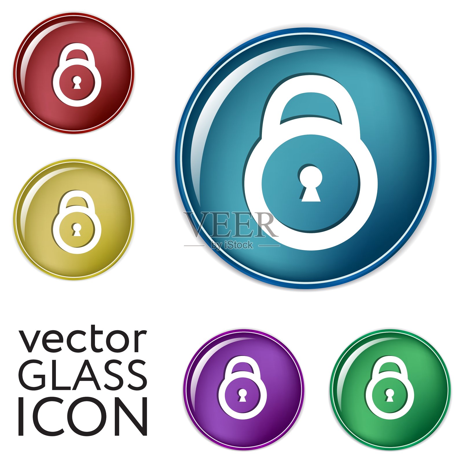 挂锁图标图标素材