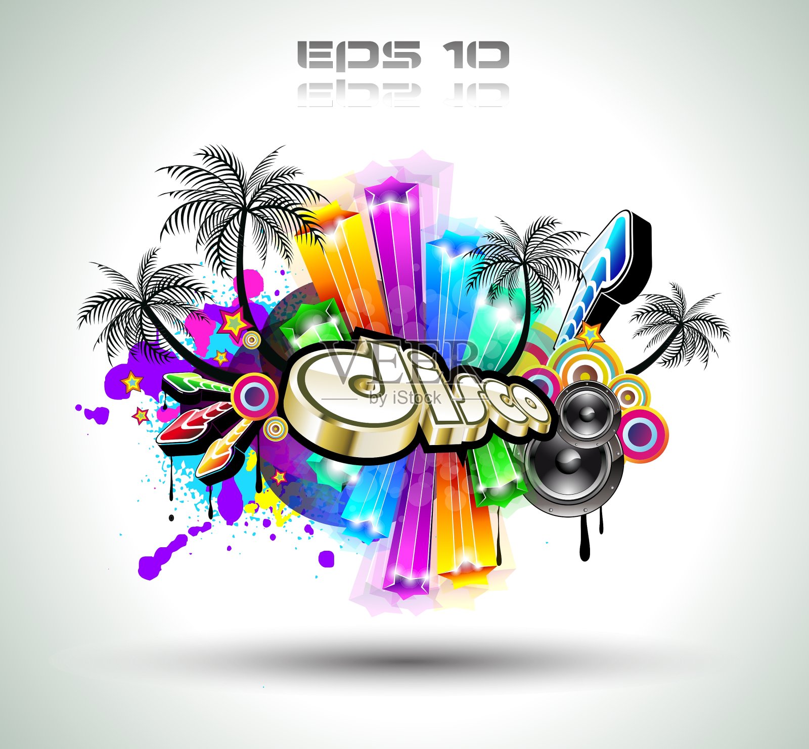 高科技的音乐插画图片素材