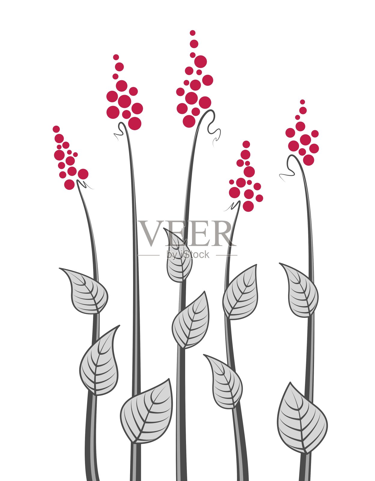 草地上的花设计元素图片