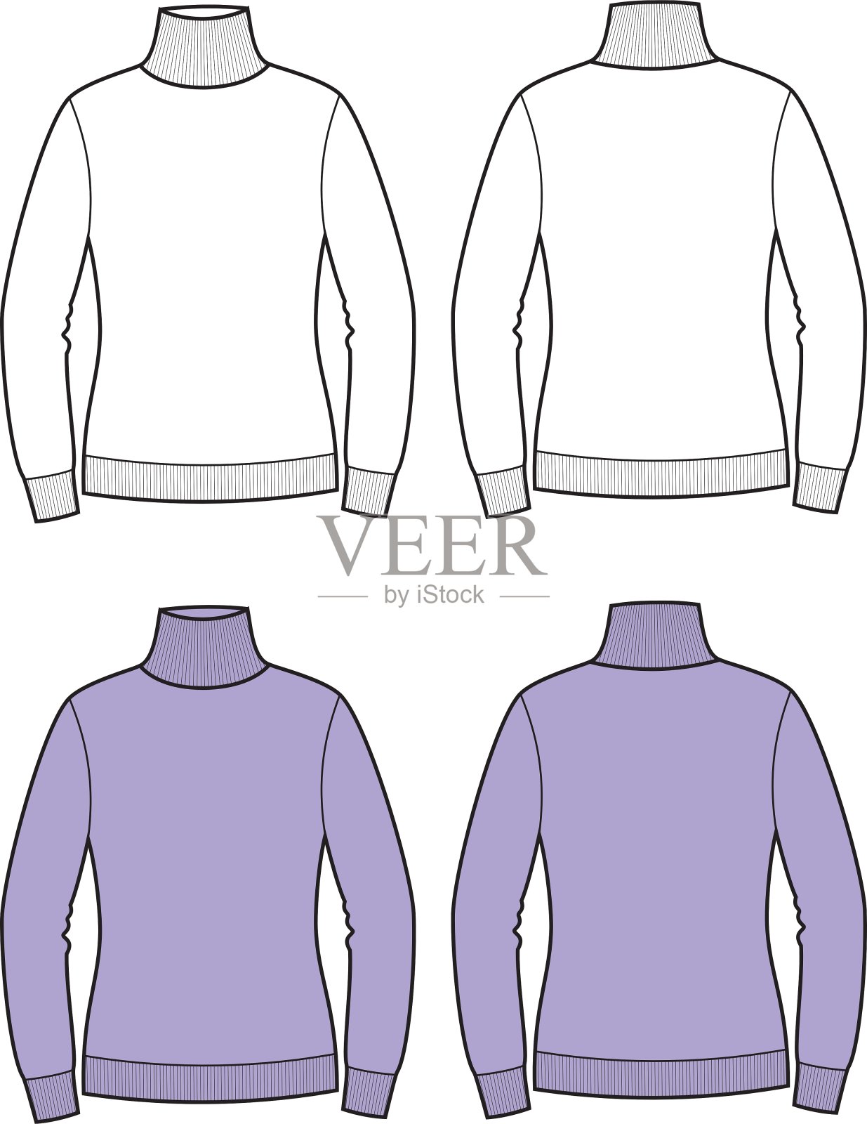 樽领插画图片素材