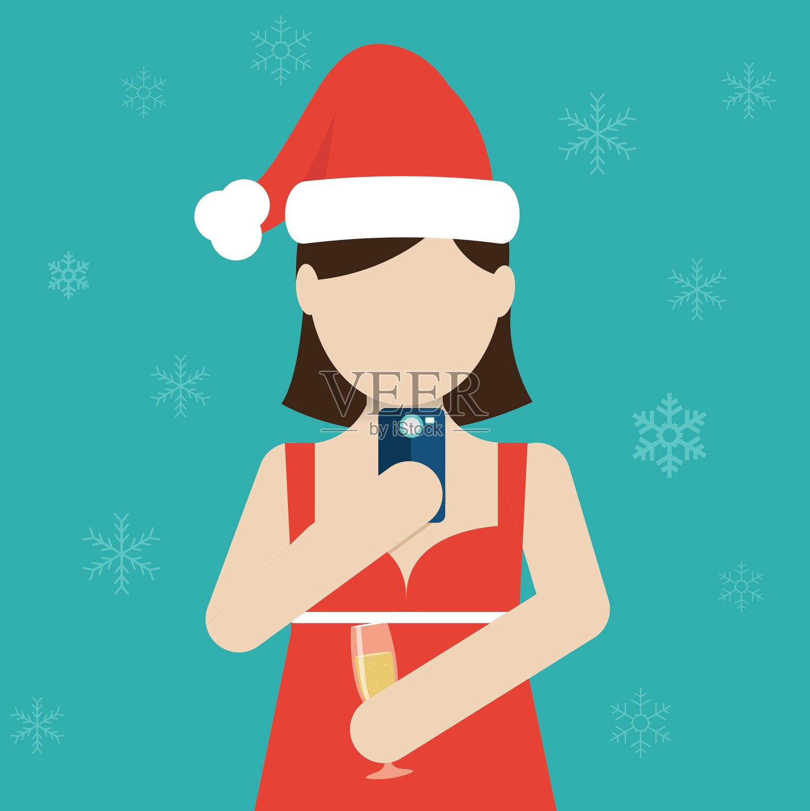 圣诞老人插画图片素材