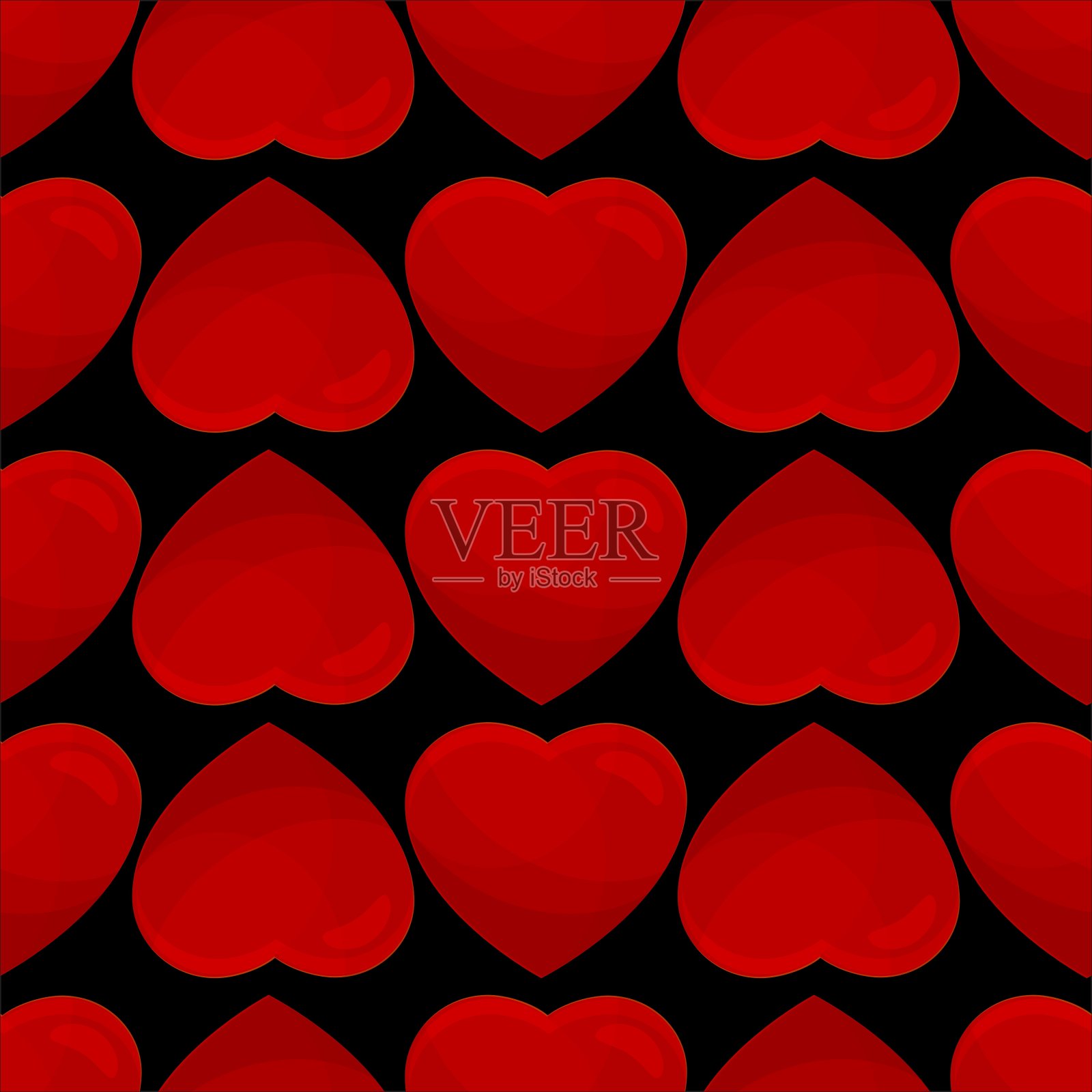 心连心无缝图案插画图片素材