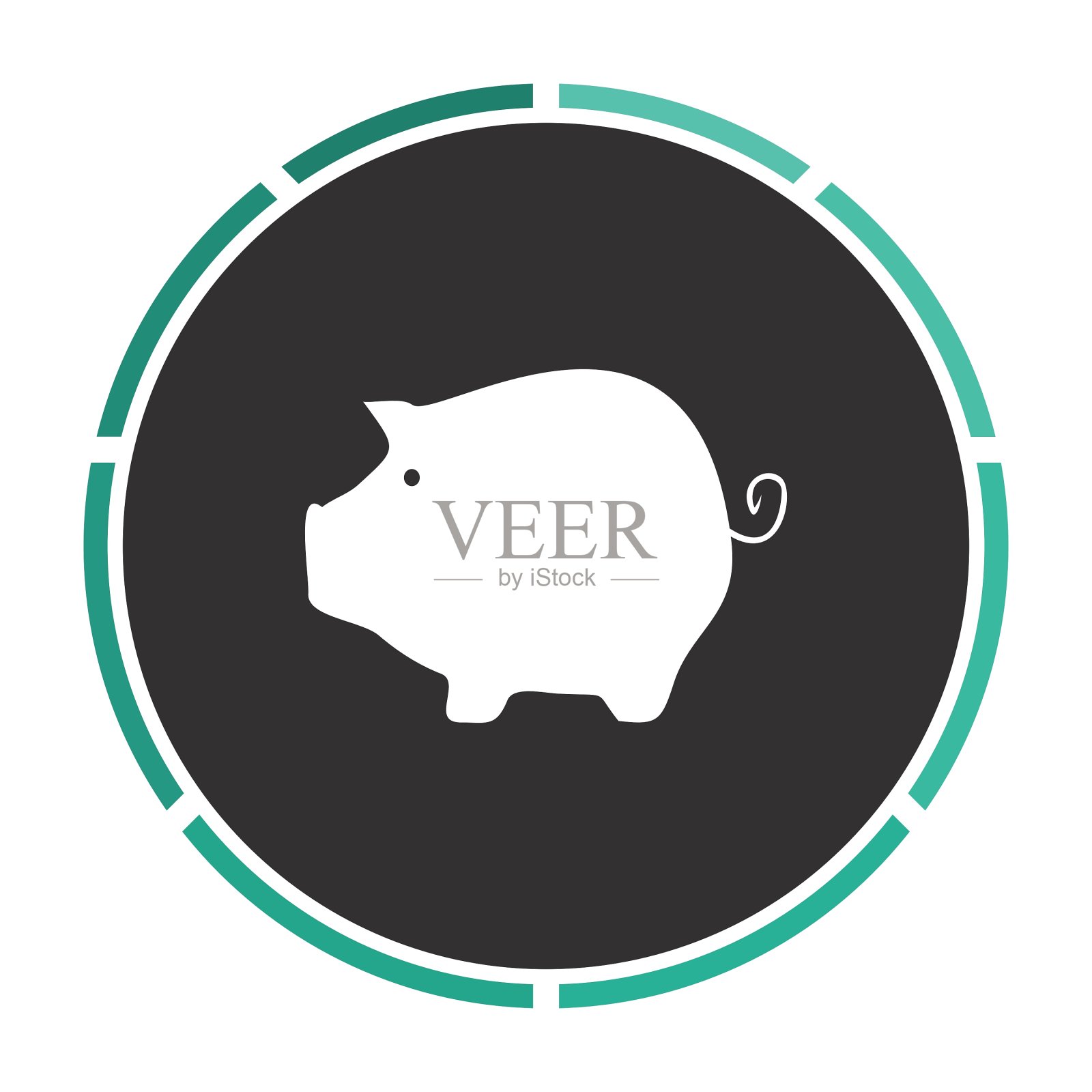 储蓄罐计算机符号插画图片素材