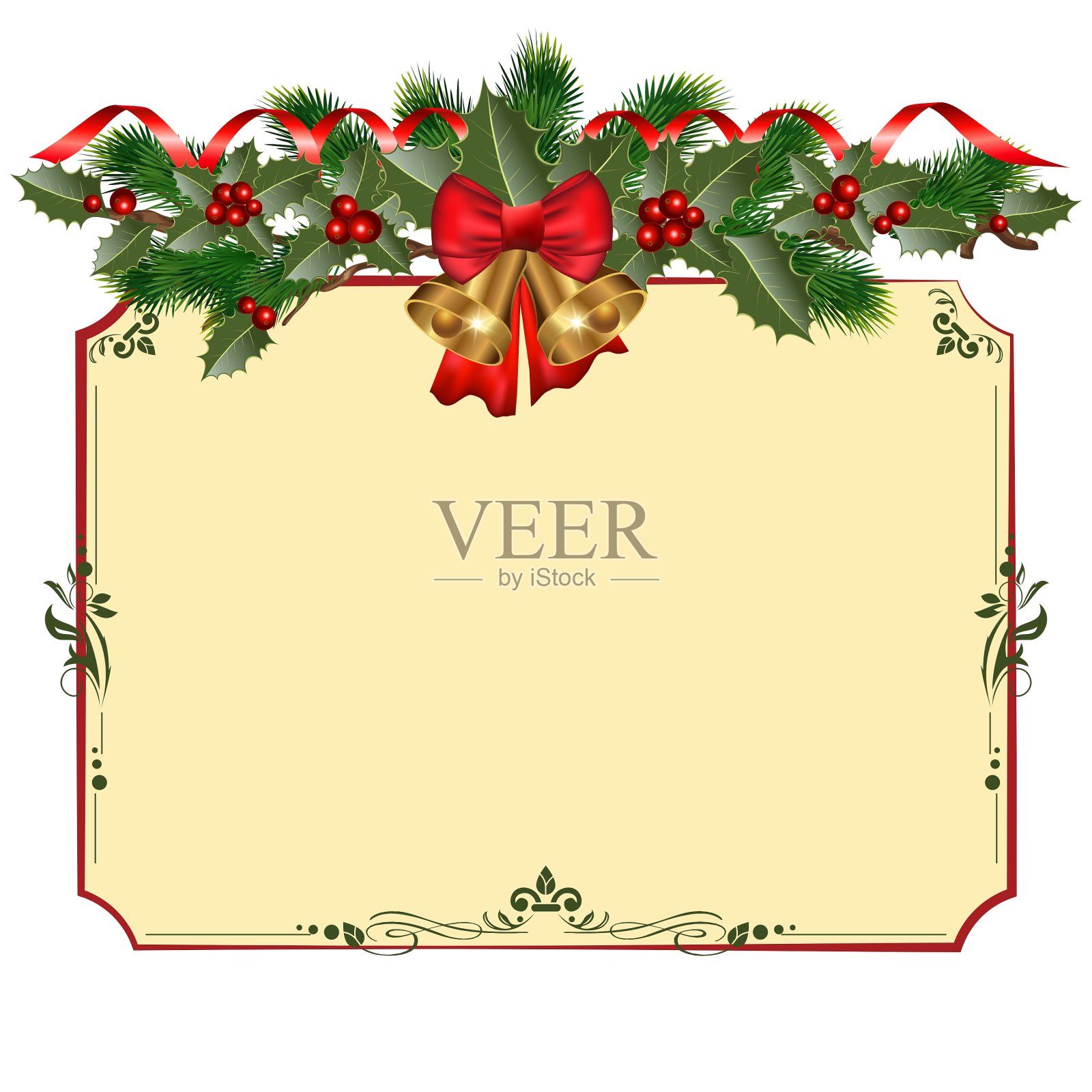 圣诞节的背景设计元素图片