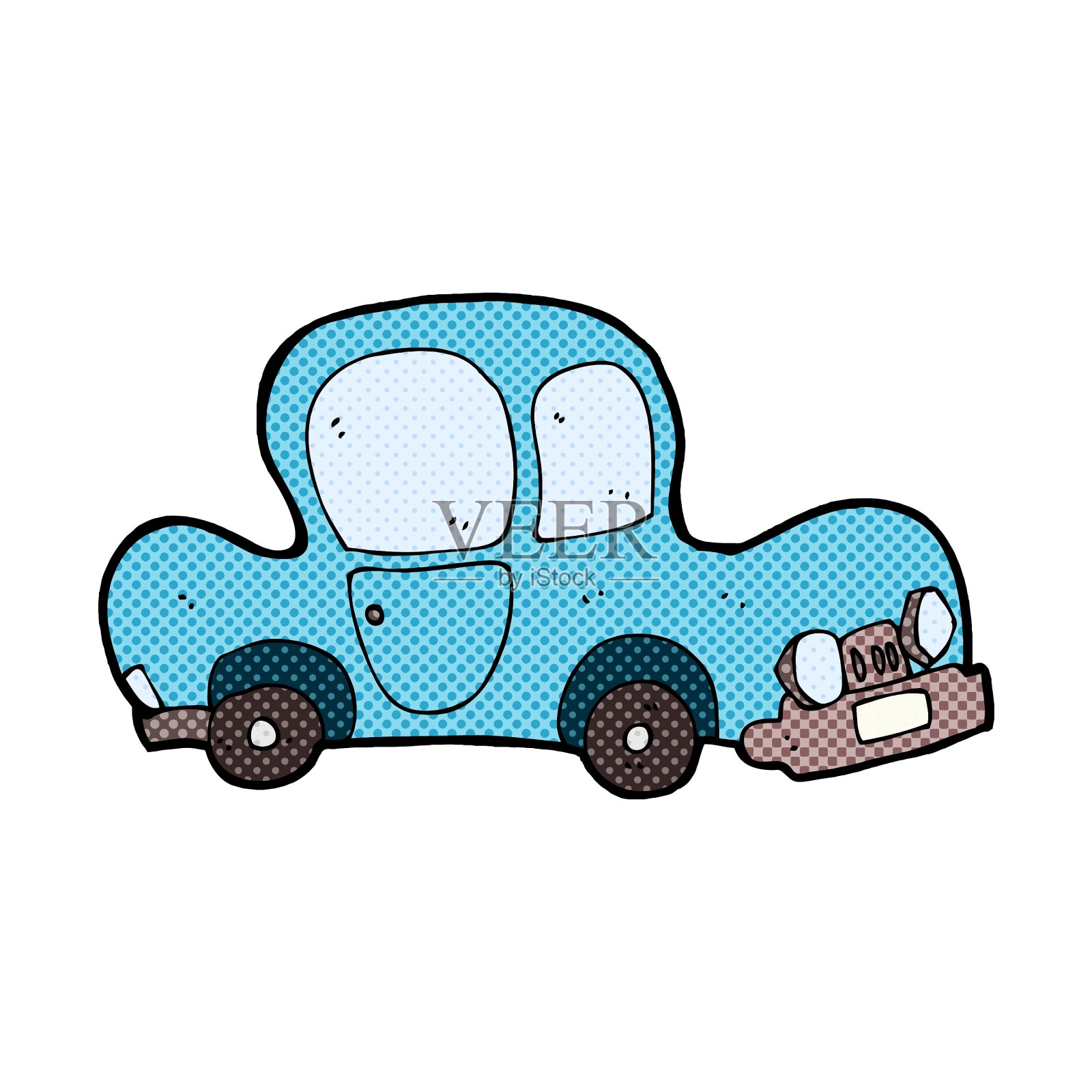 漫画卡通车设计元素图片