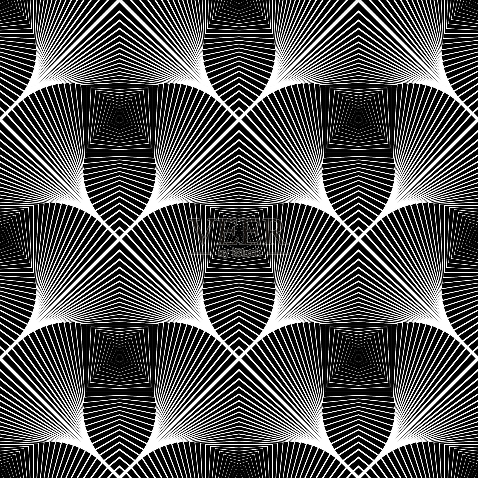 设计黑白条纹无缝图案插画图片素材