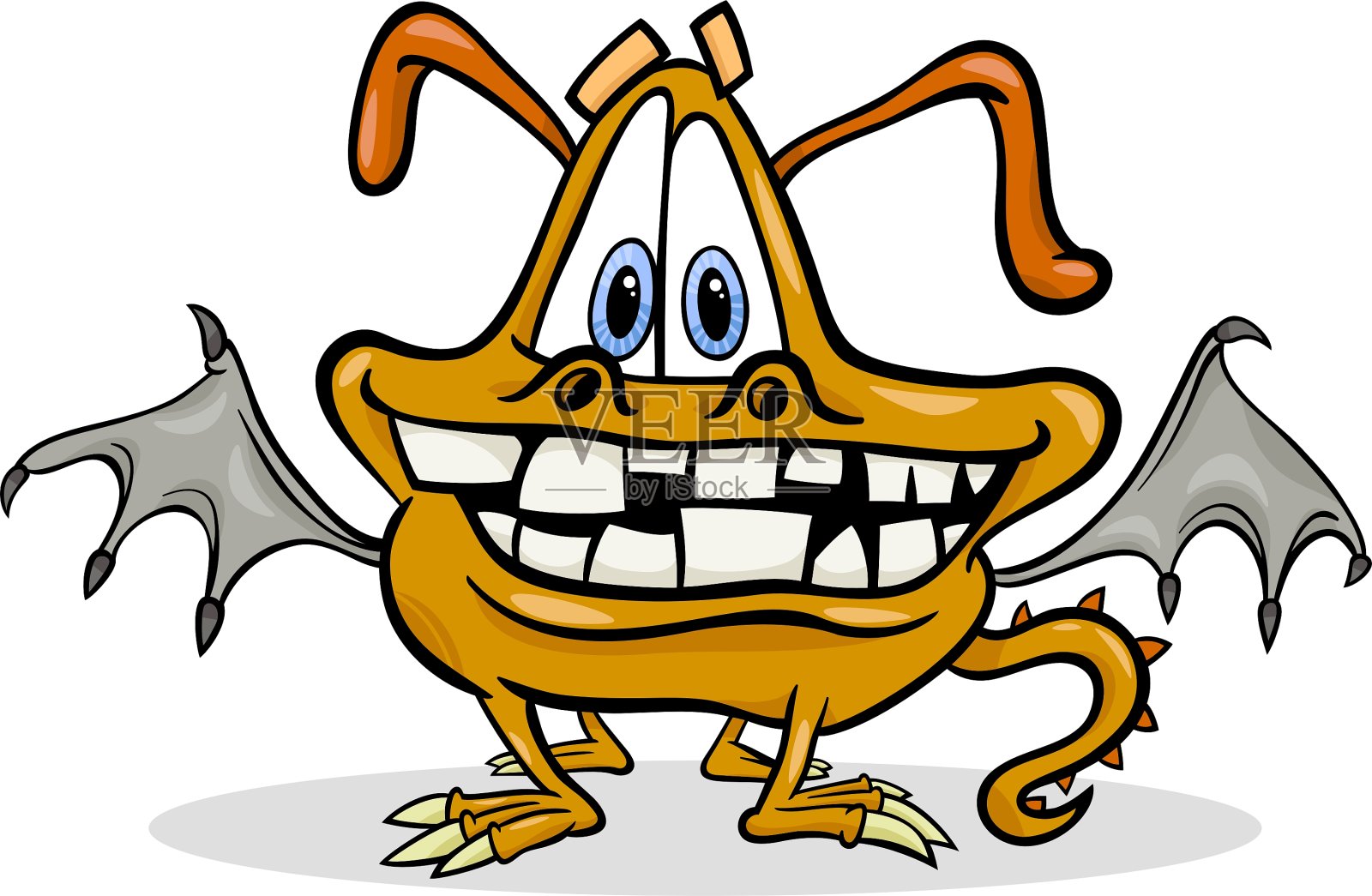 卡通有趣的怪物设计元素图片