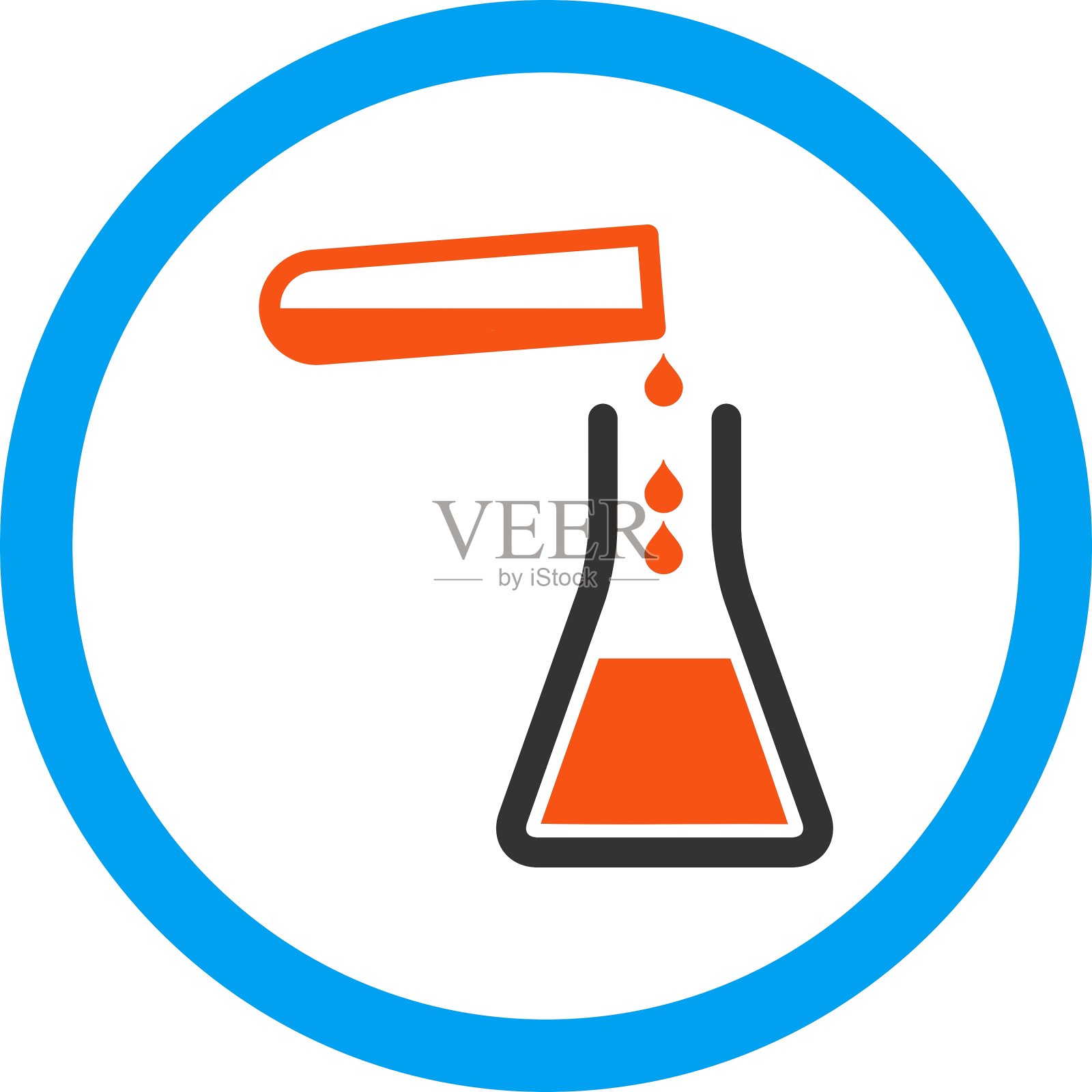 输液圆形图标插画图片素材