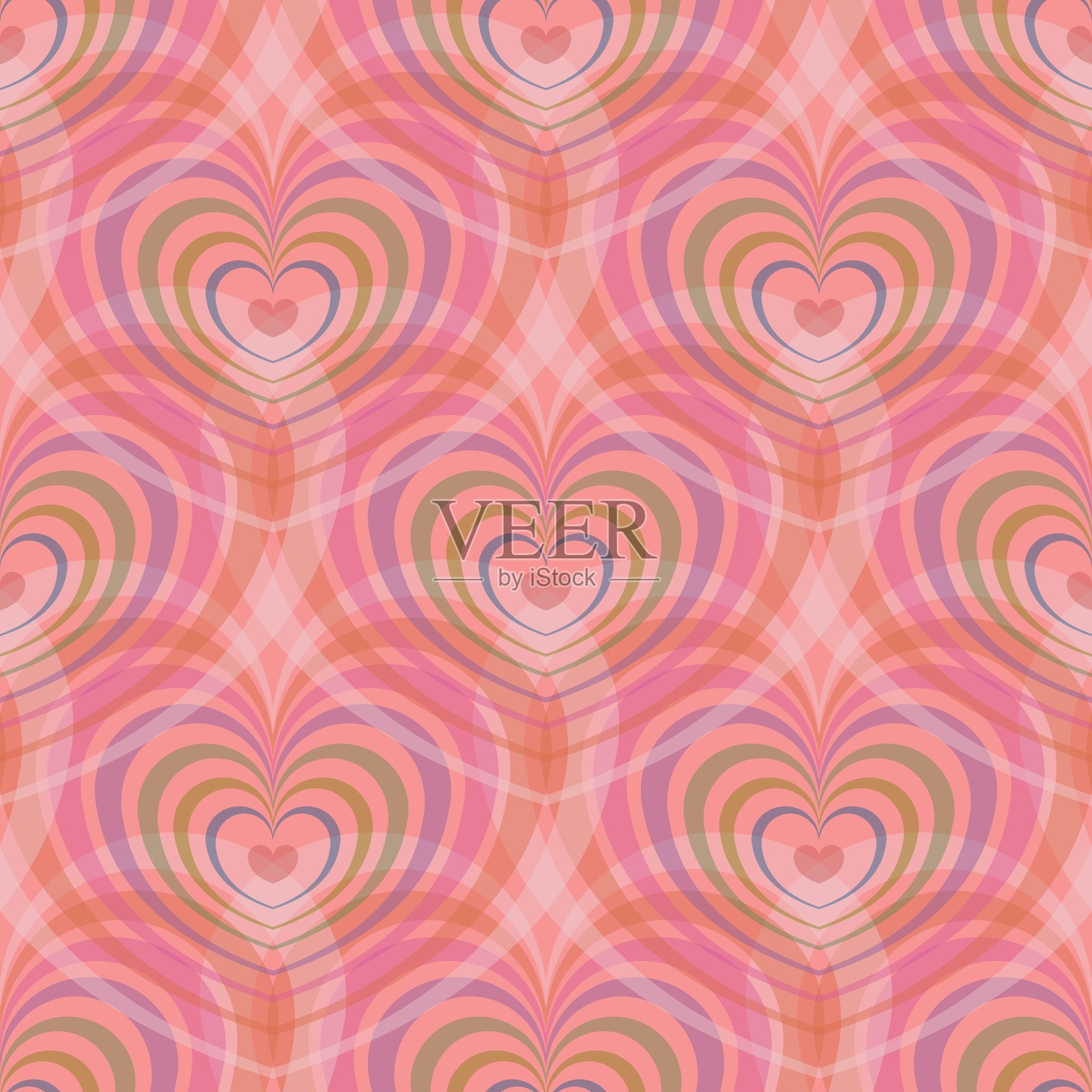 无缝与复古花卉图案插画图片素材