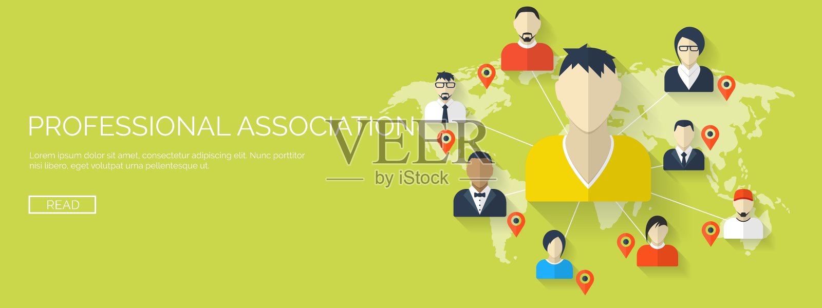 全球交流的社会插画图片素材