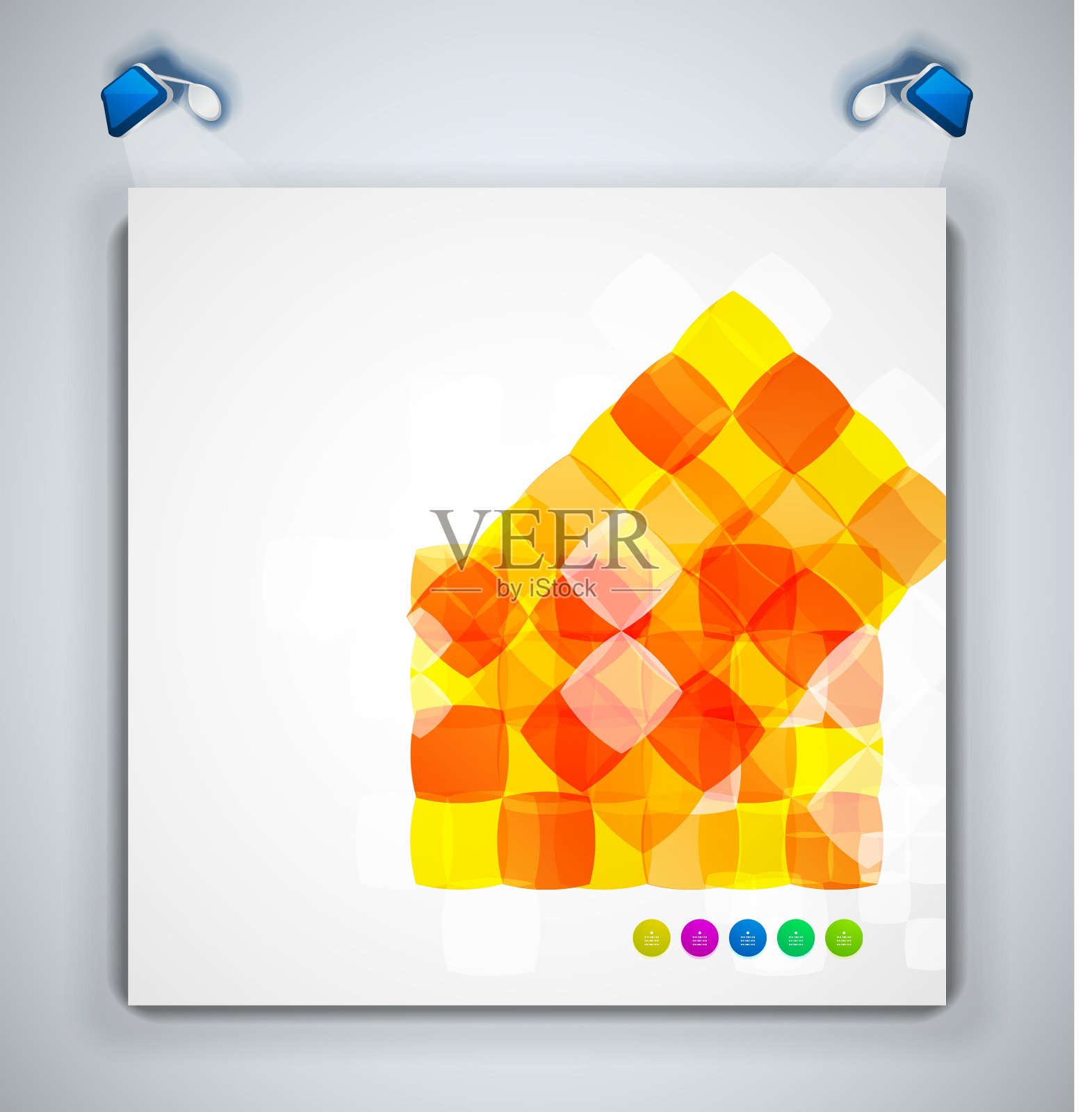 抽象正方形几何现代模板插画图片素材