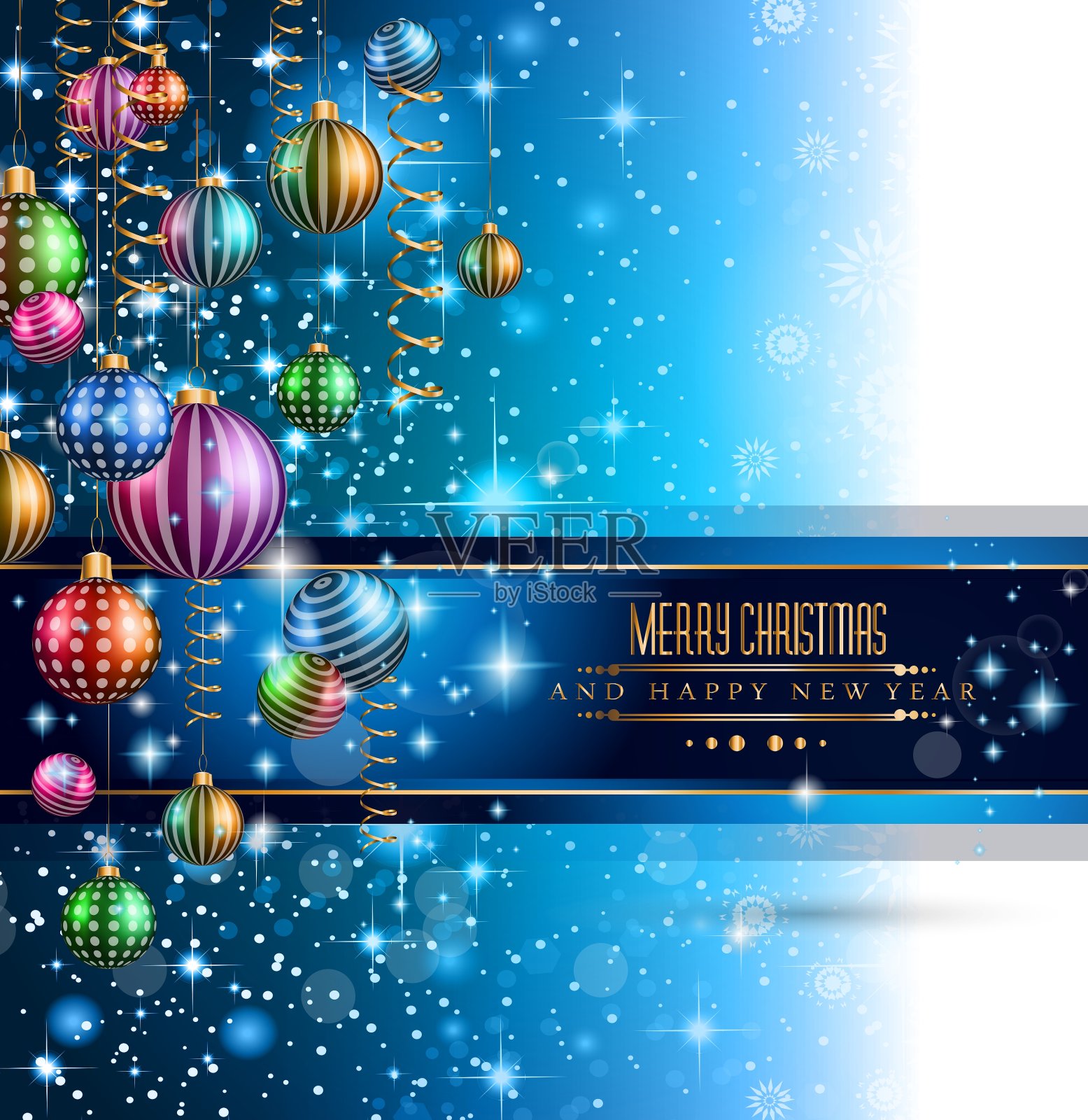 2015年新年和圣诞快乐的背景插画图片素材