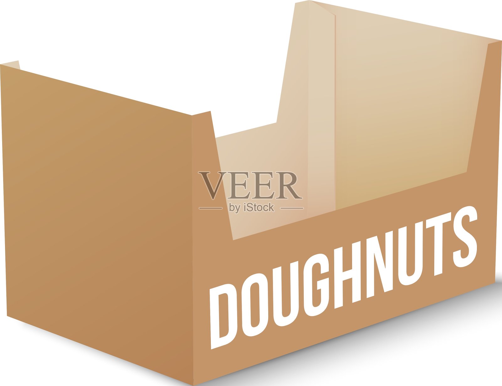 空白包装上的白色背景插画图片素材