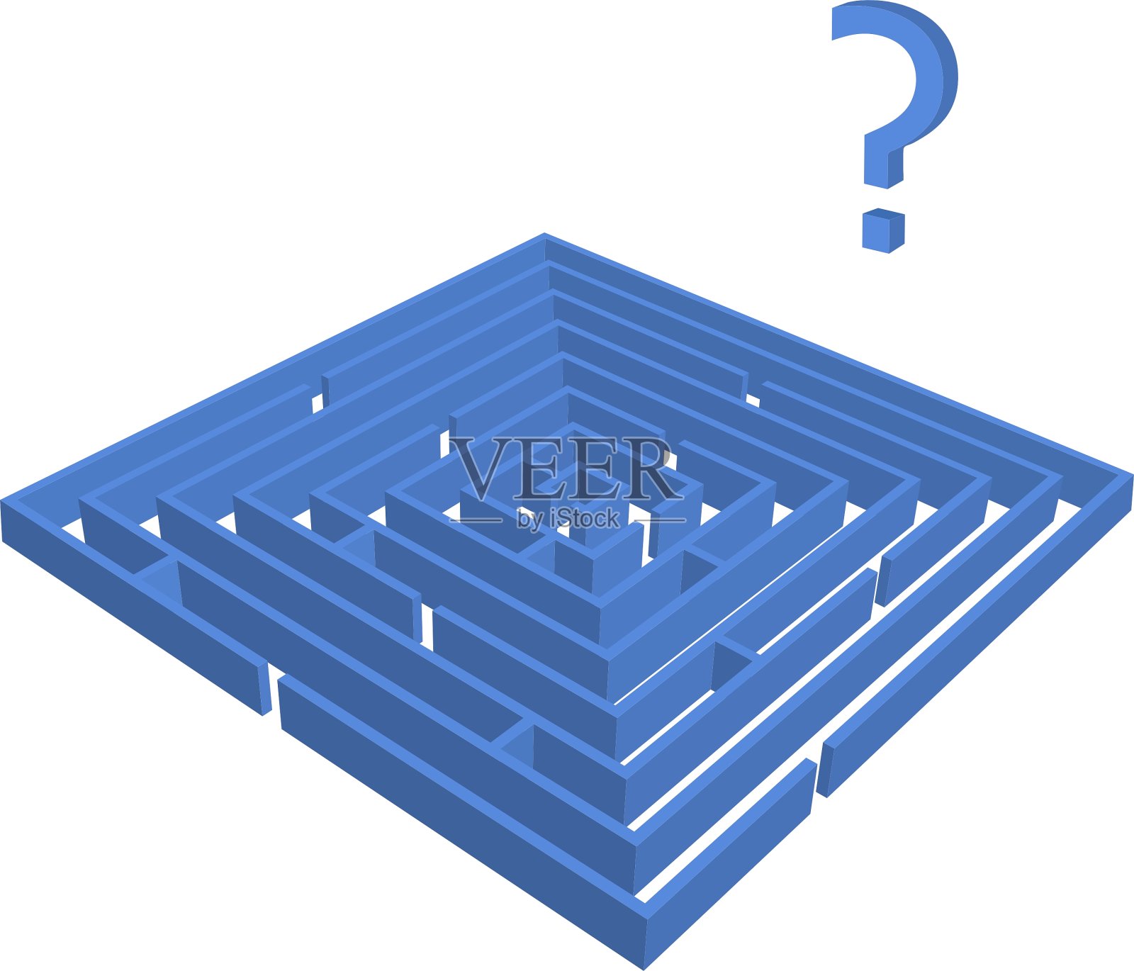 迷宫插画图片素材