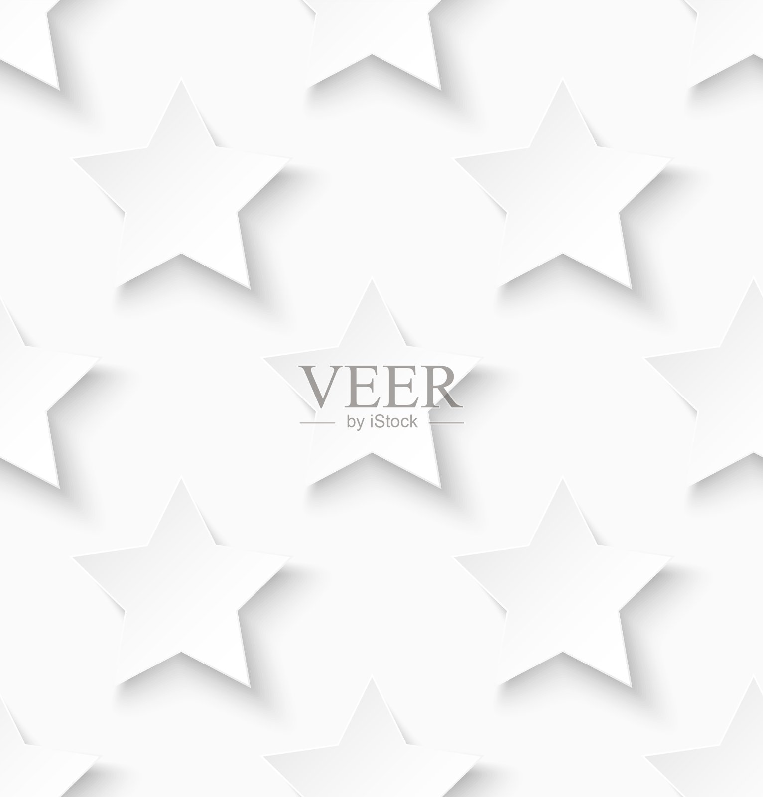 白纸无缝星形图案背景插画图片素材