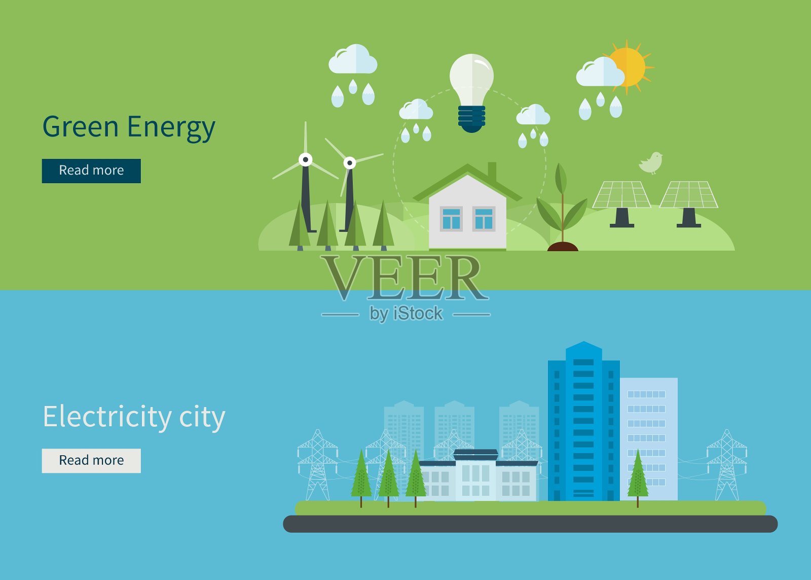 平面设计概念与图标插画图片素材