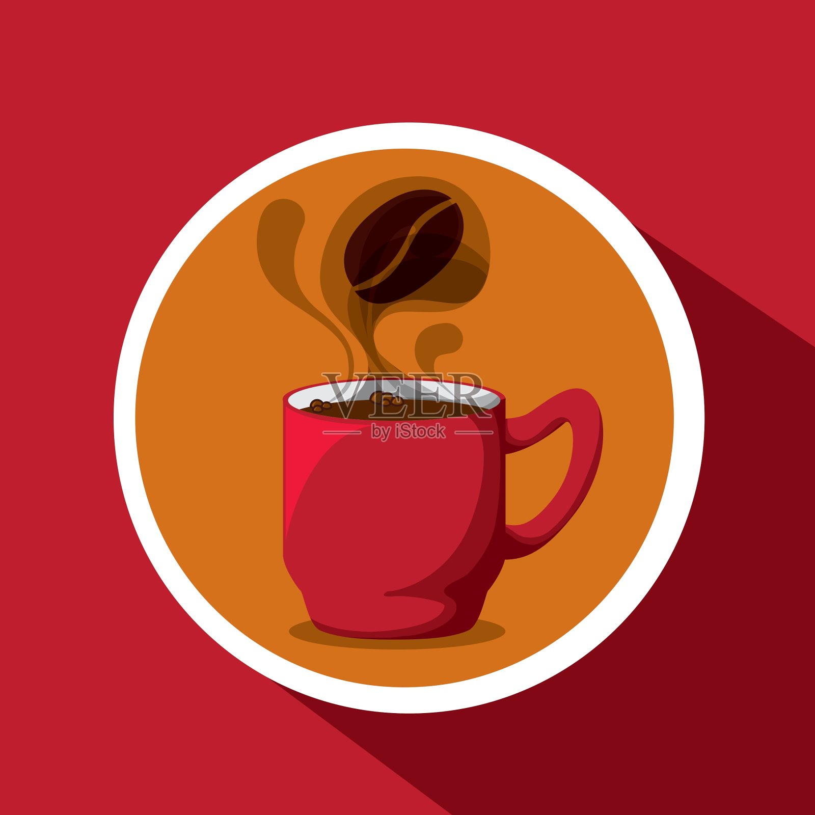 咖啡厅设计插画图片素材