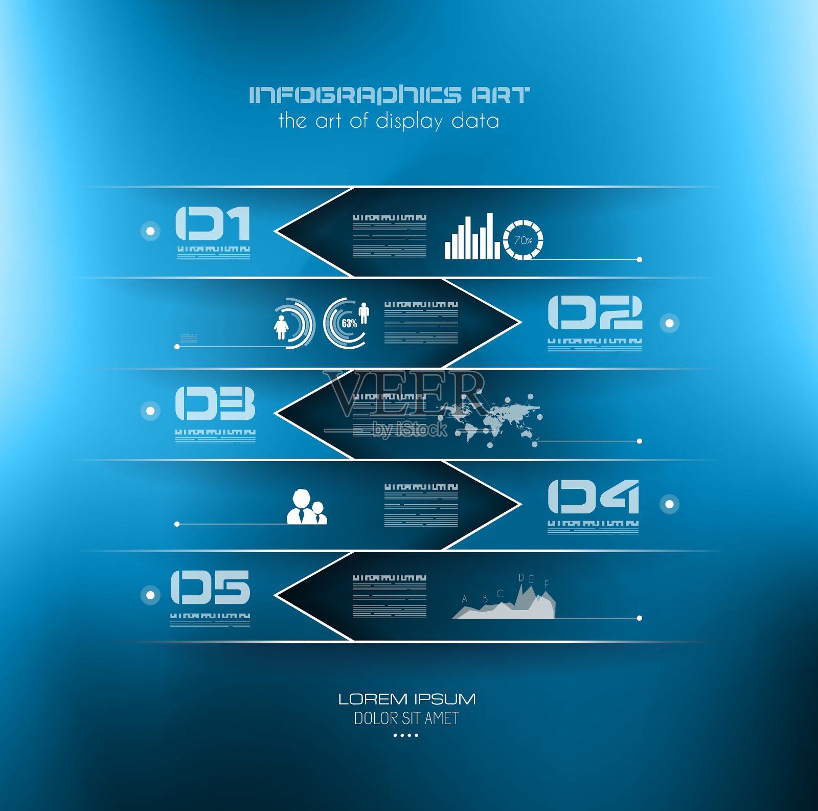模糊信息图形设计模板设计模板素材
