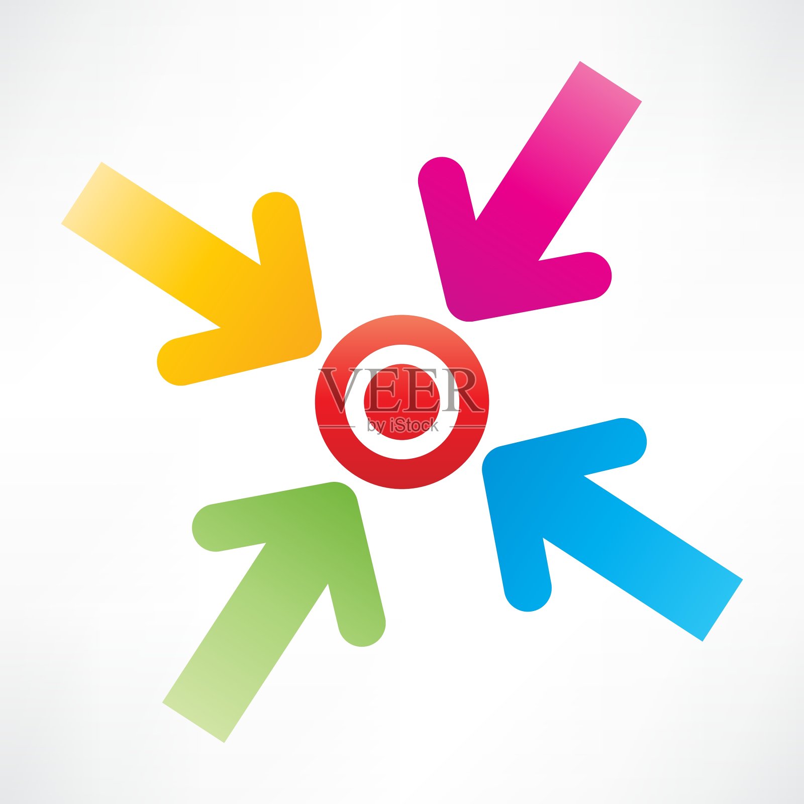 目标的箭插画图片素材