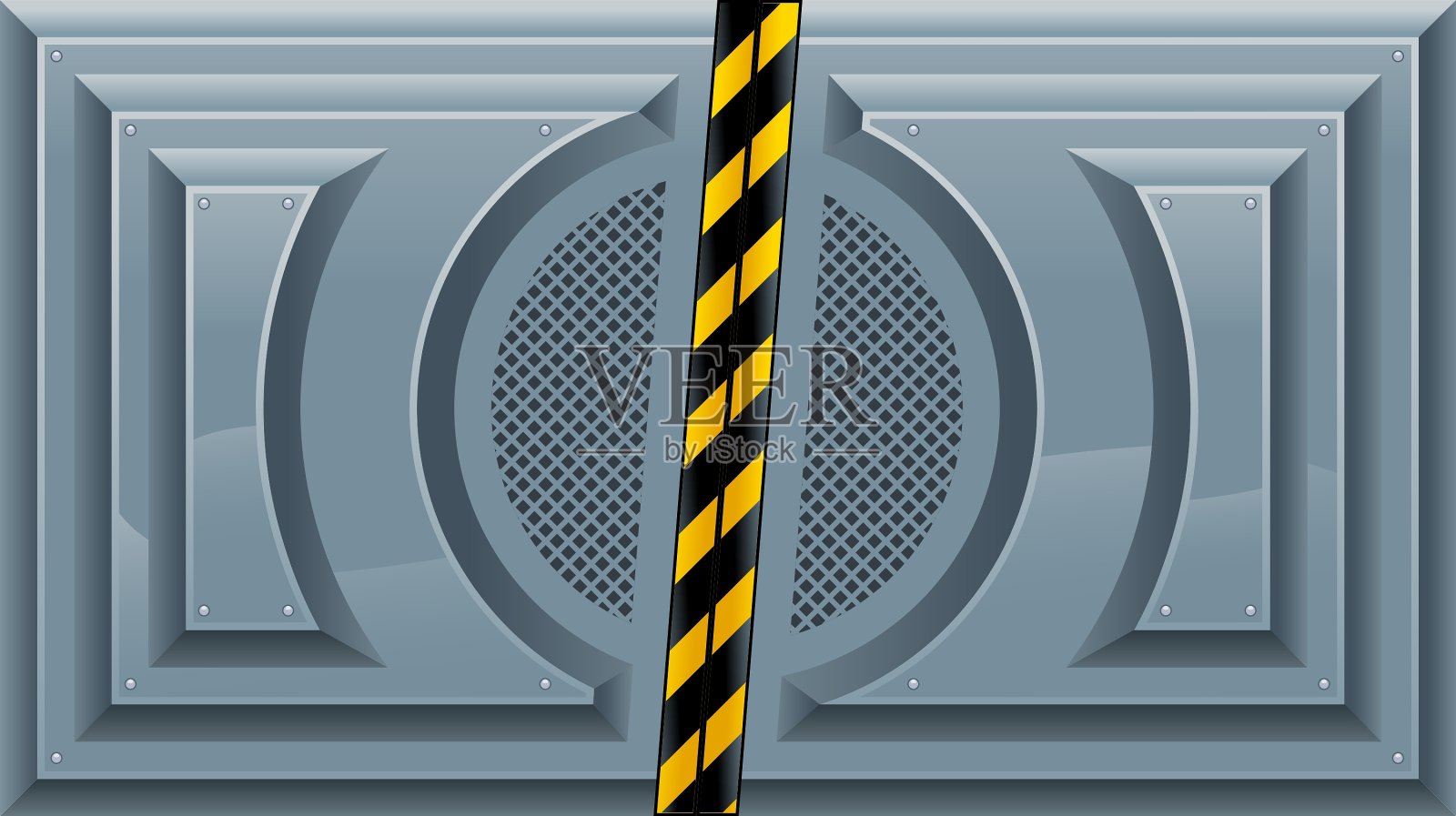 滑动门插画图片素材