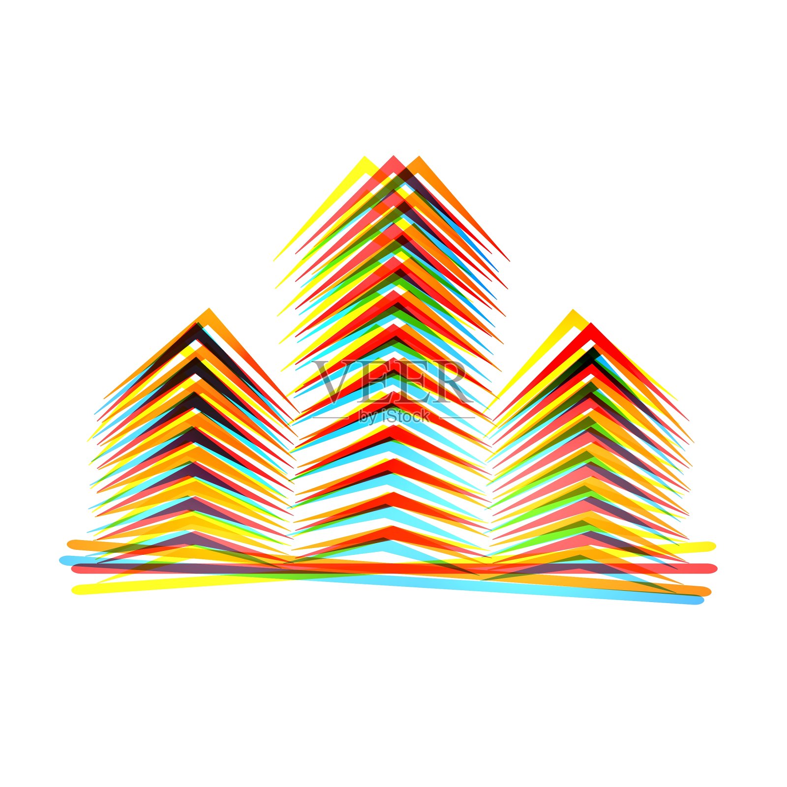 抽象图标在白色背景Eps10设计元素图片