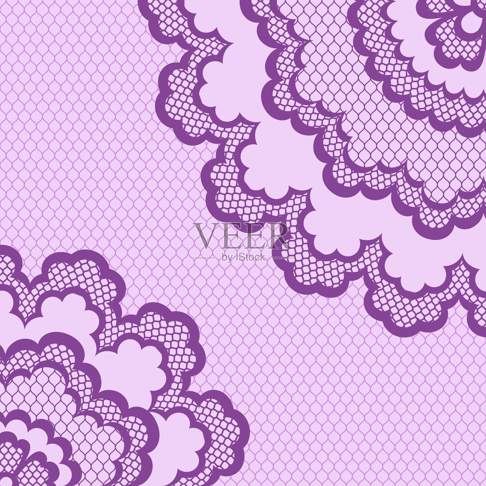 复古蕾丝框架抽象装饰纹理插画图片素材