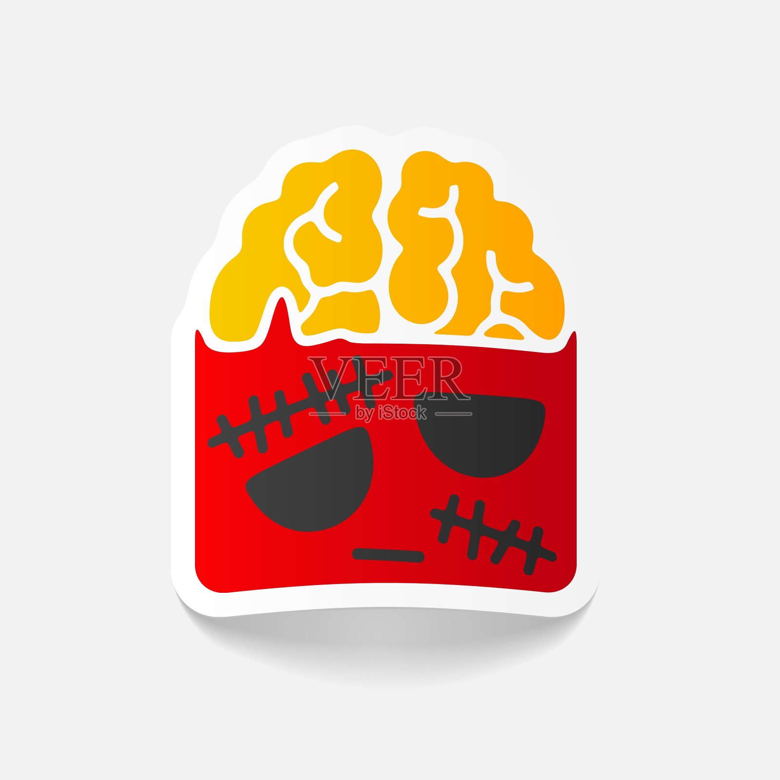 逼真的设计元素僵尸插画图片素材