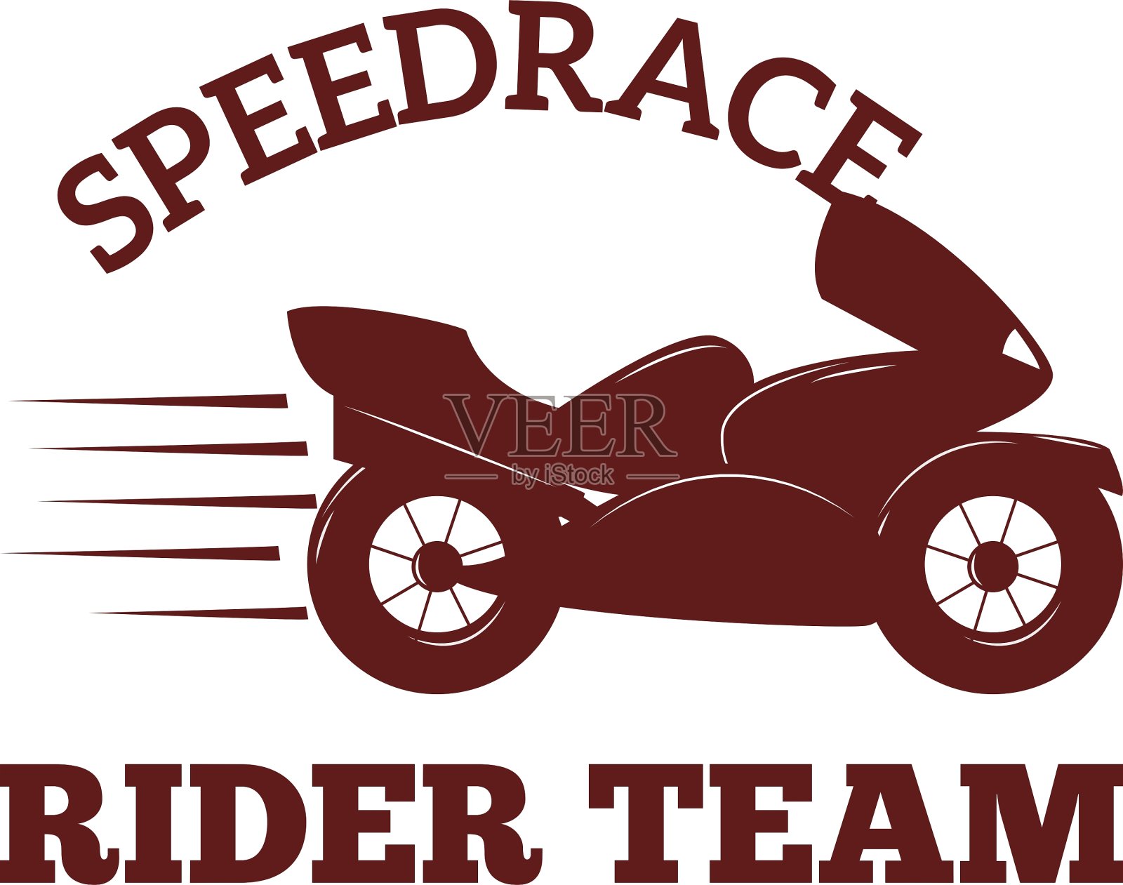 摩托车标签徽章黑色图标和摩托插画图片素材