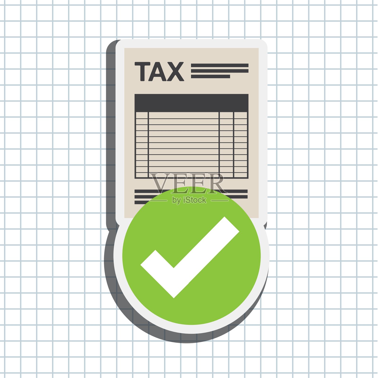 税收的时间设计插画图片素材