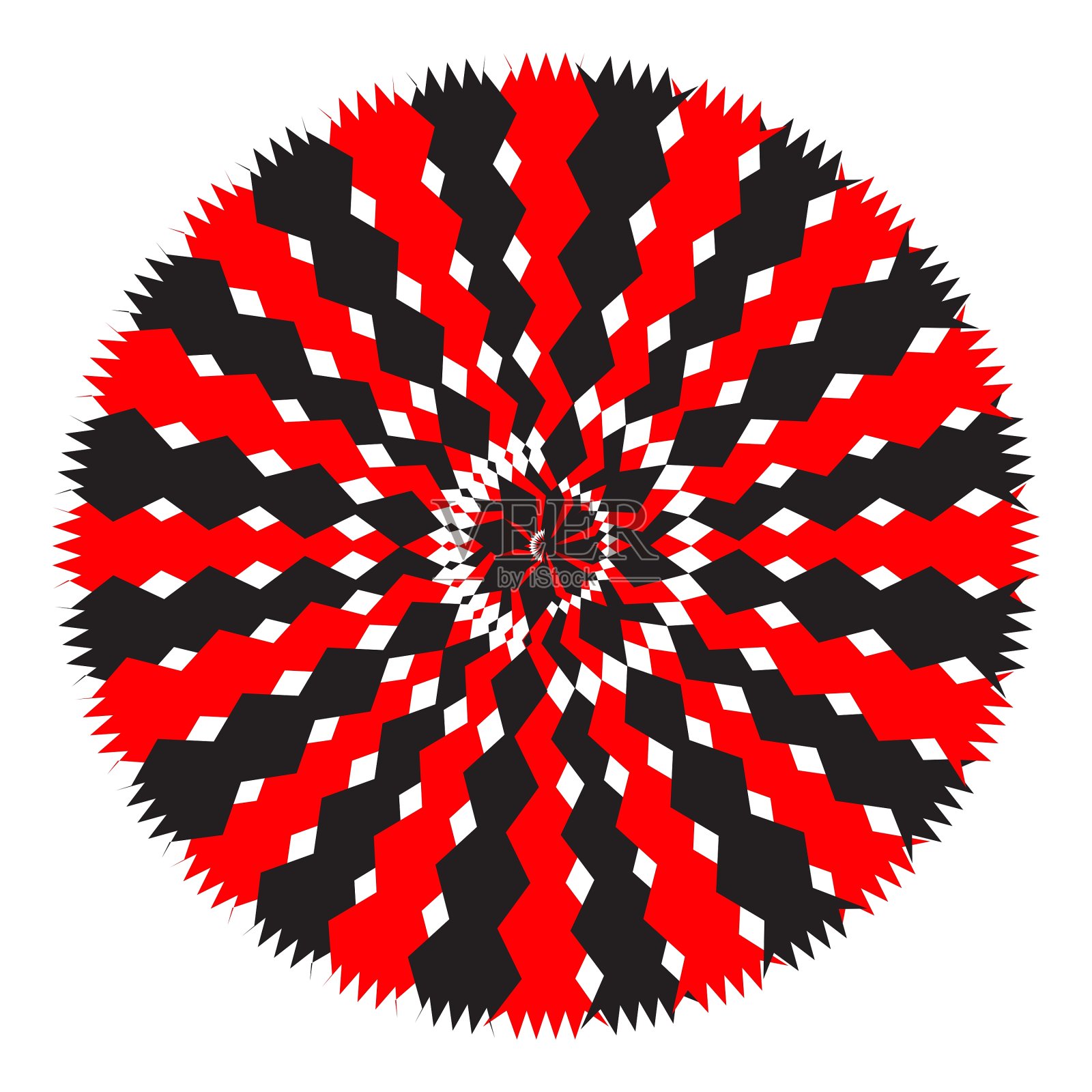 黑白抽象迷幻艺术设计元素图片