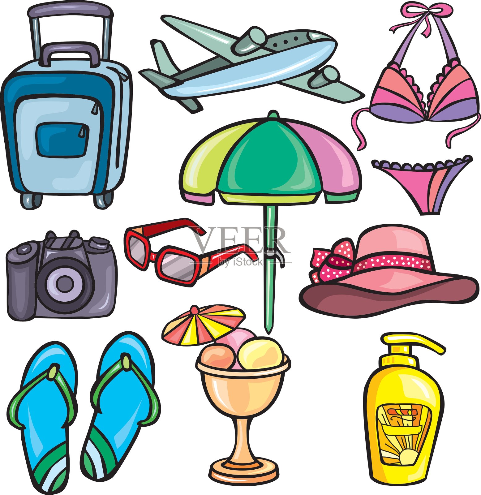 旅行图标设置图标素材