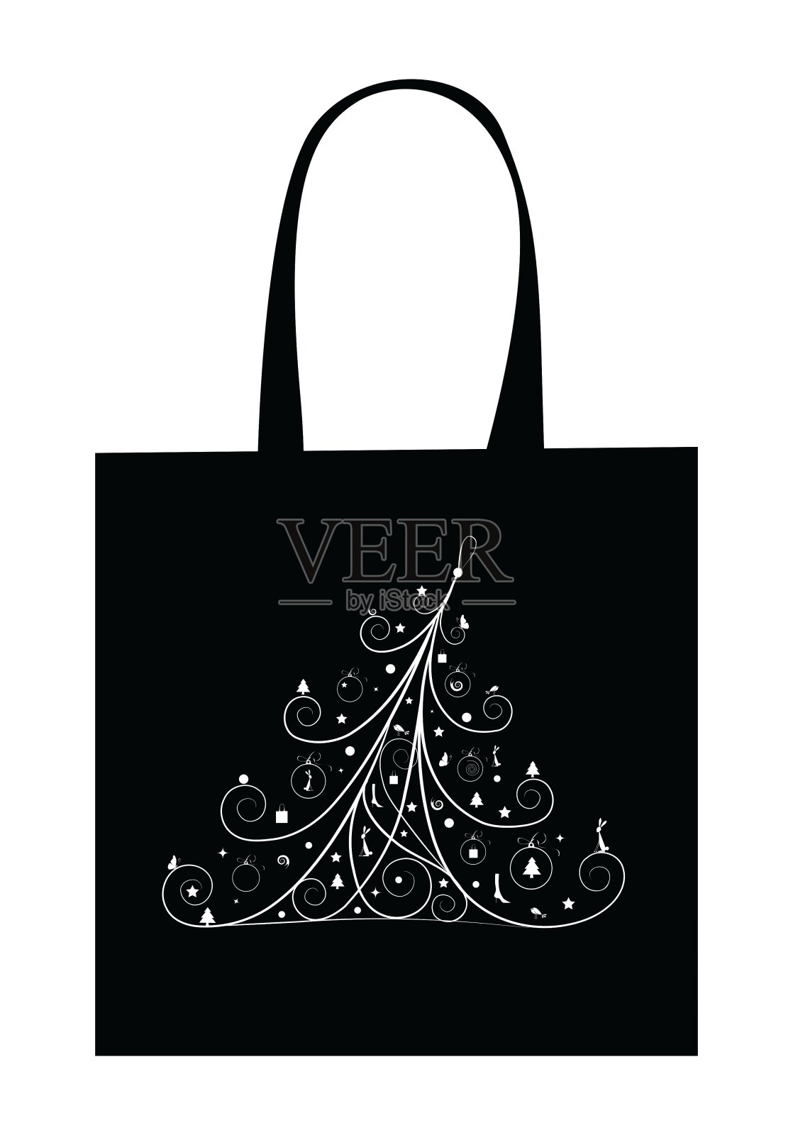 装饰圣诞树设计元素图片