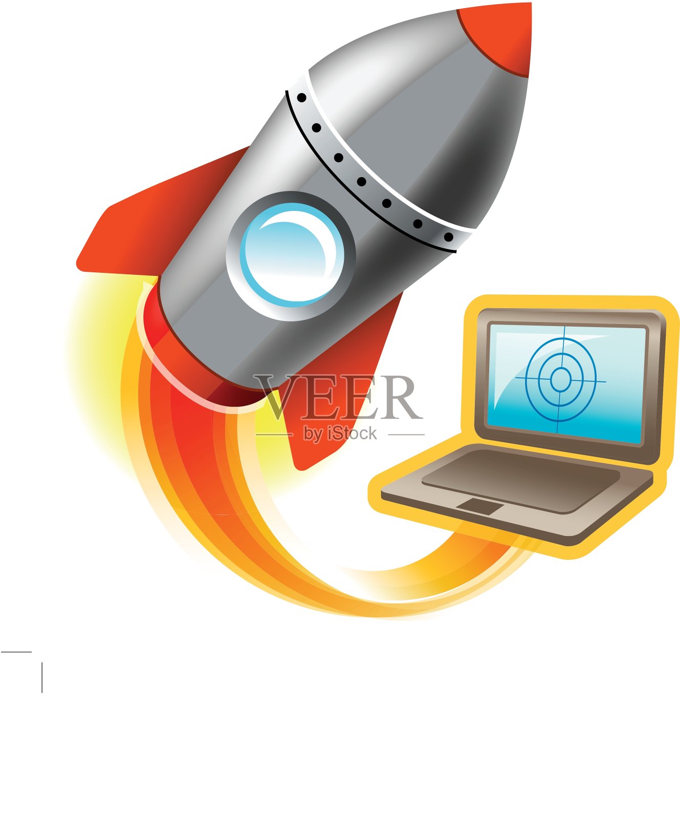 电脑游戏插图设计元素图片