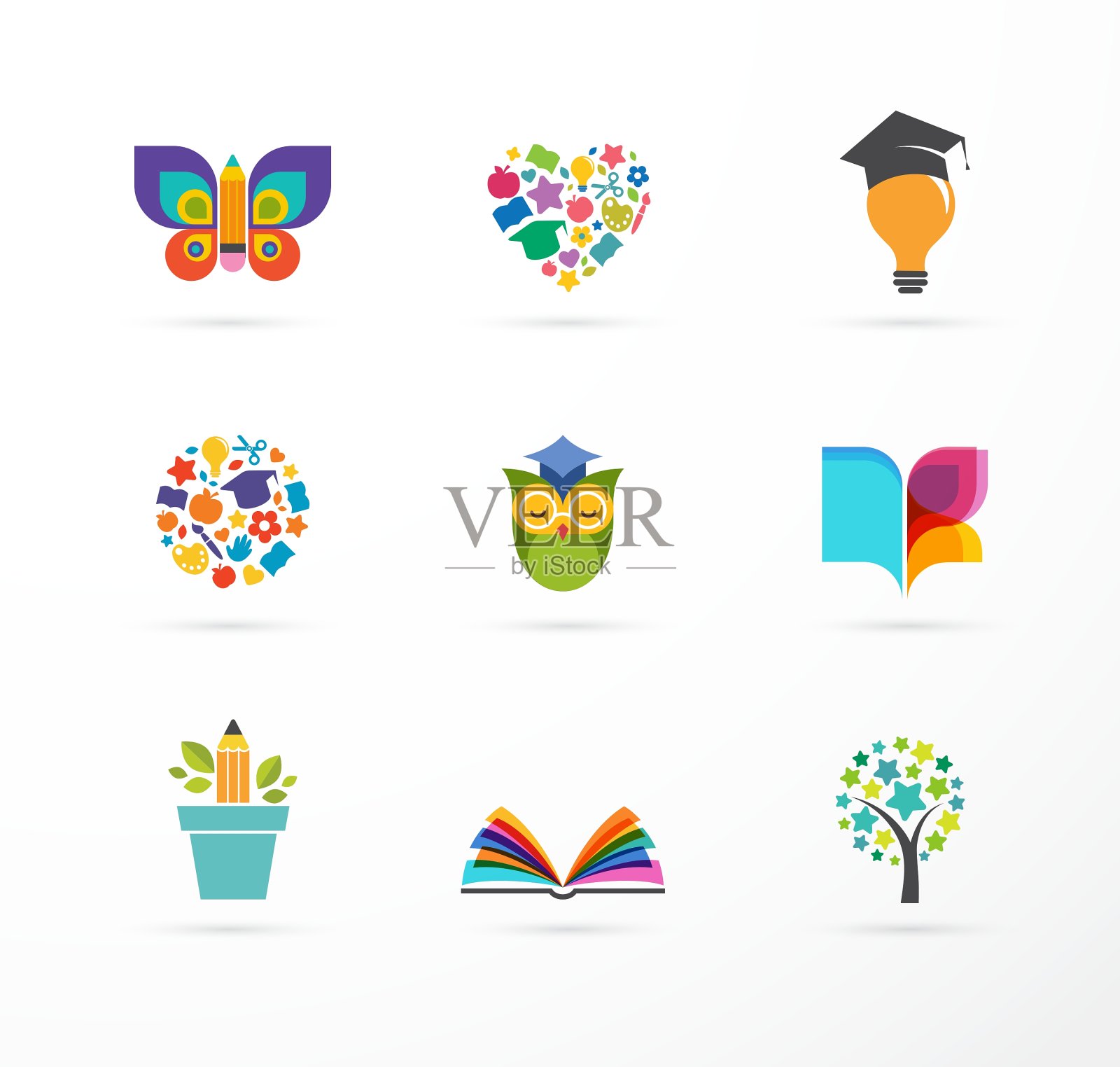 教育图标元素集图标素材