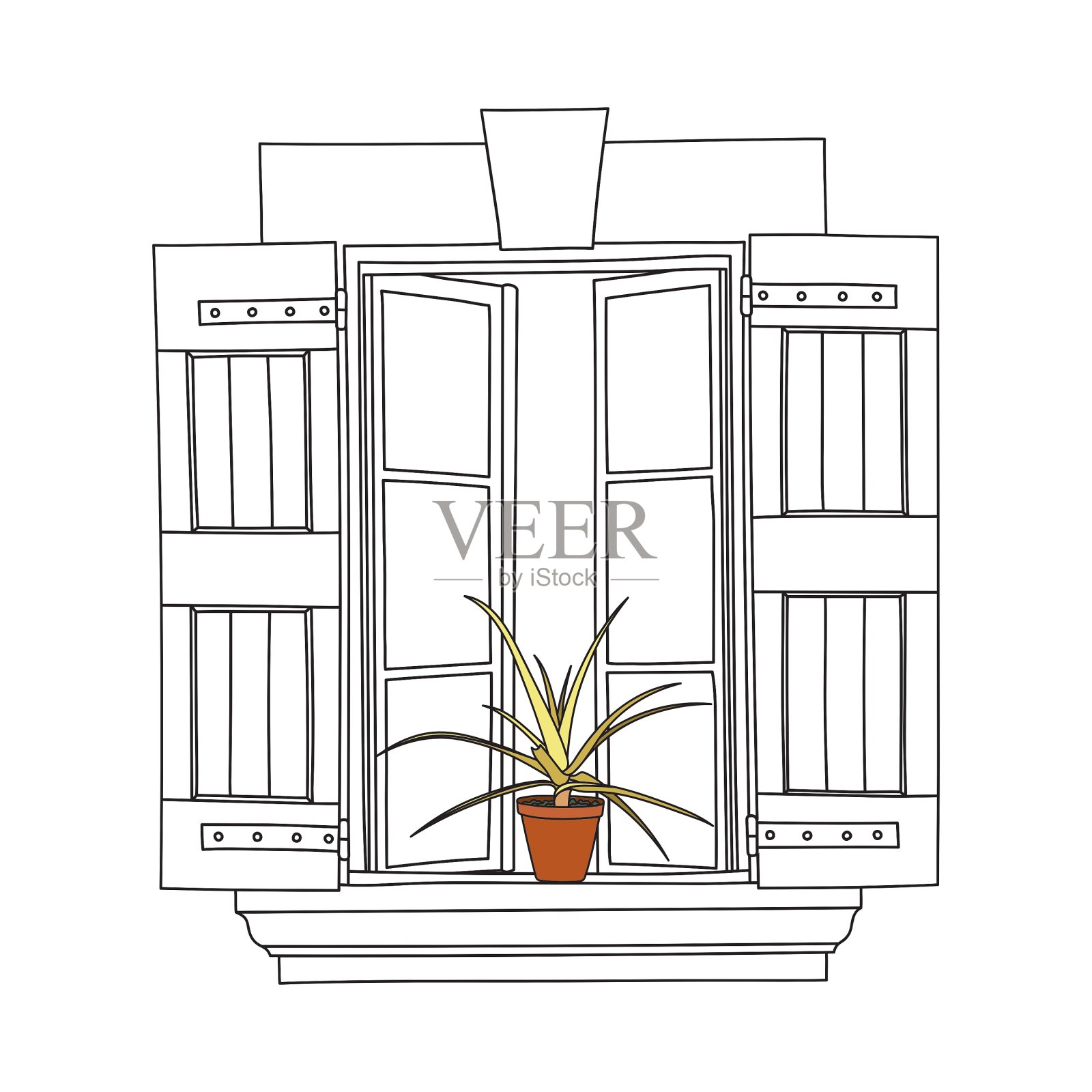 窗口颜色设计元素图片