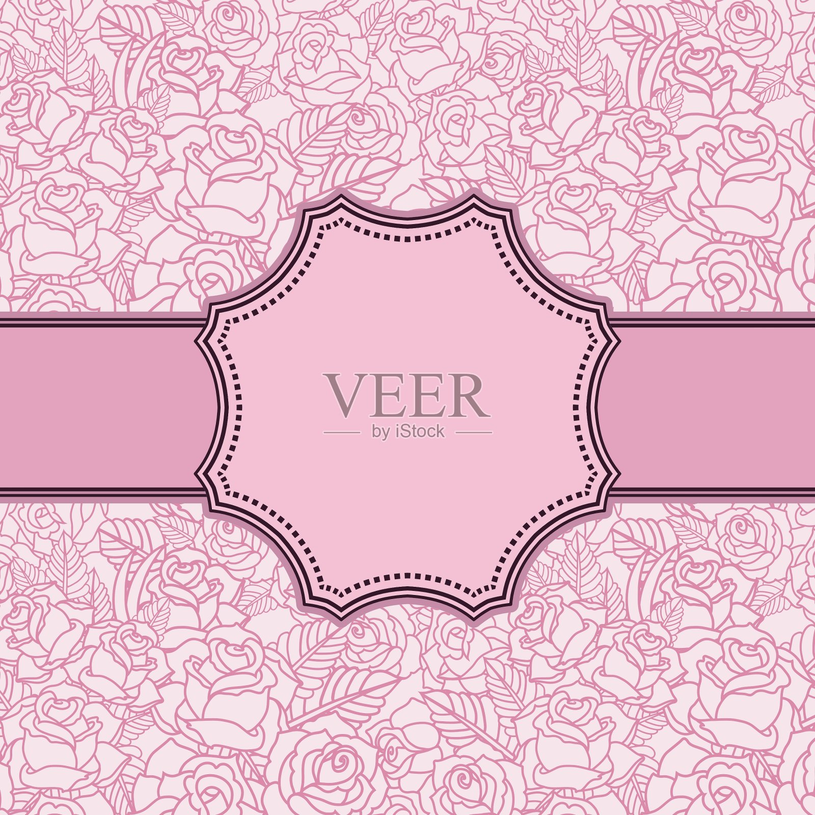 可爱的紫色背景插画图片素材