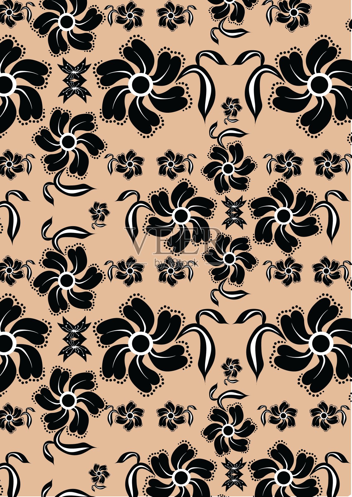 花的抽象背景插画图片素材