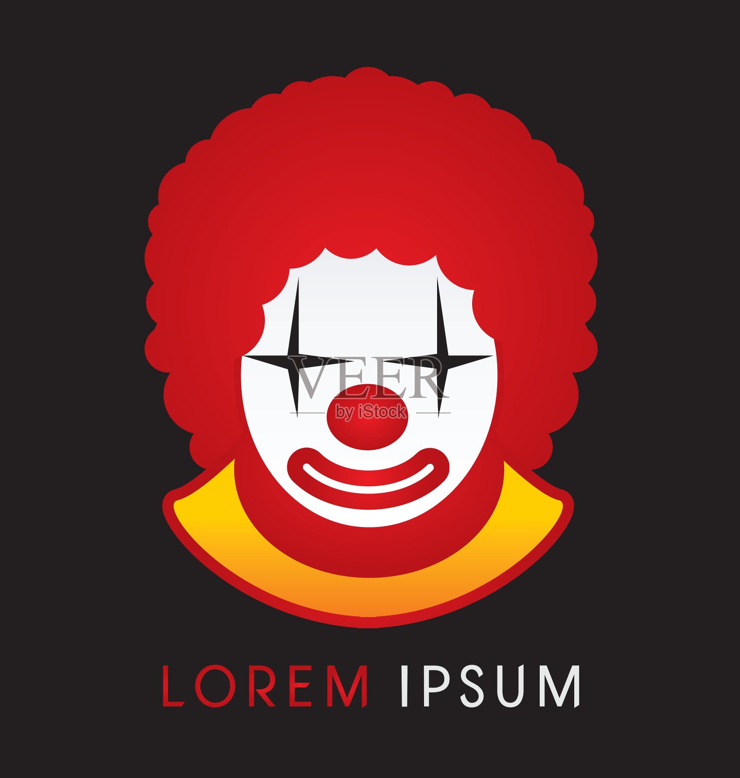 小丑插画图片素材