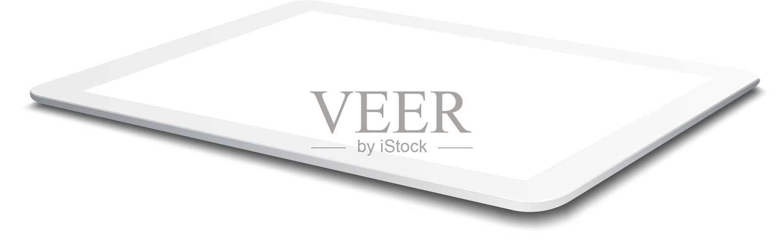 白色的平板电脑设计元素图片