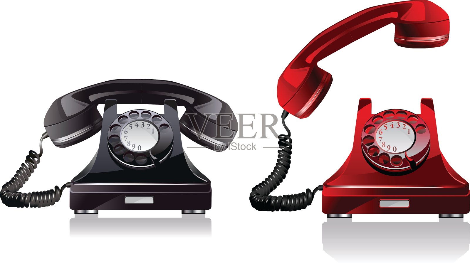 旧的电话设计元素图片