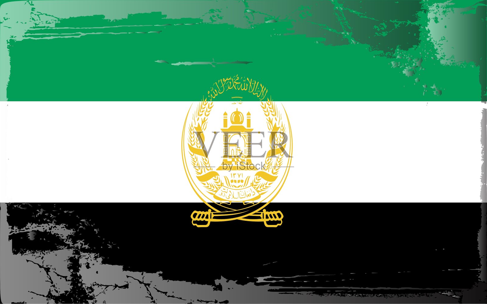 阿富汗国旗插画图片素材